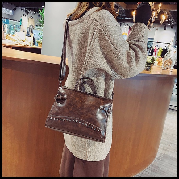 NEW HELENA Studded Tote Crossbody - Picture 2 of 8